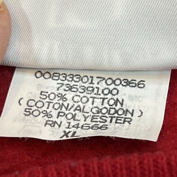 VTG 90s Teacher Elementary School Happy Holidays Sweatshirt on Lee Tag XL - Picture 6 of 10